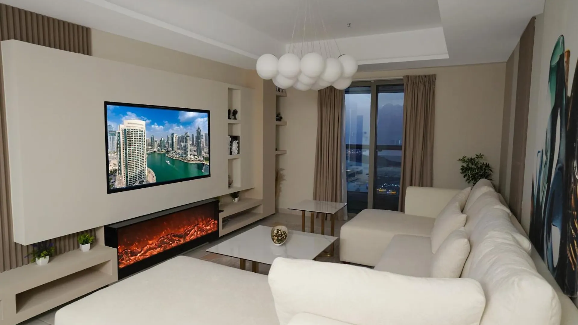 49- Panoramic Dubai Views From This Luxe 2Br Princess Tower Apartment- Free Parking - Walk To Tram